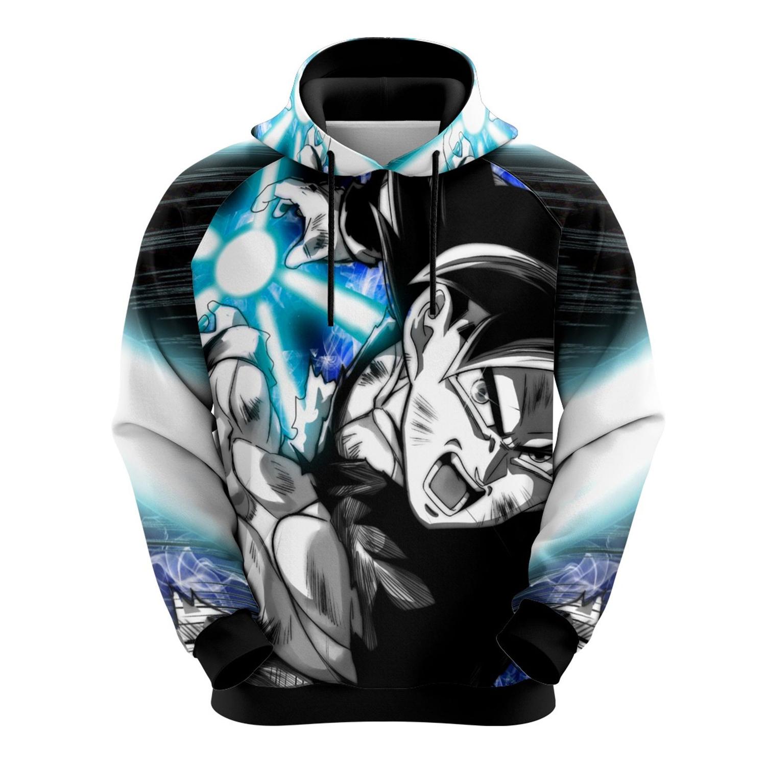 Blusa Moletom Dragon Ball Z Moletom Goku Instinto Superior Blusa