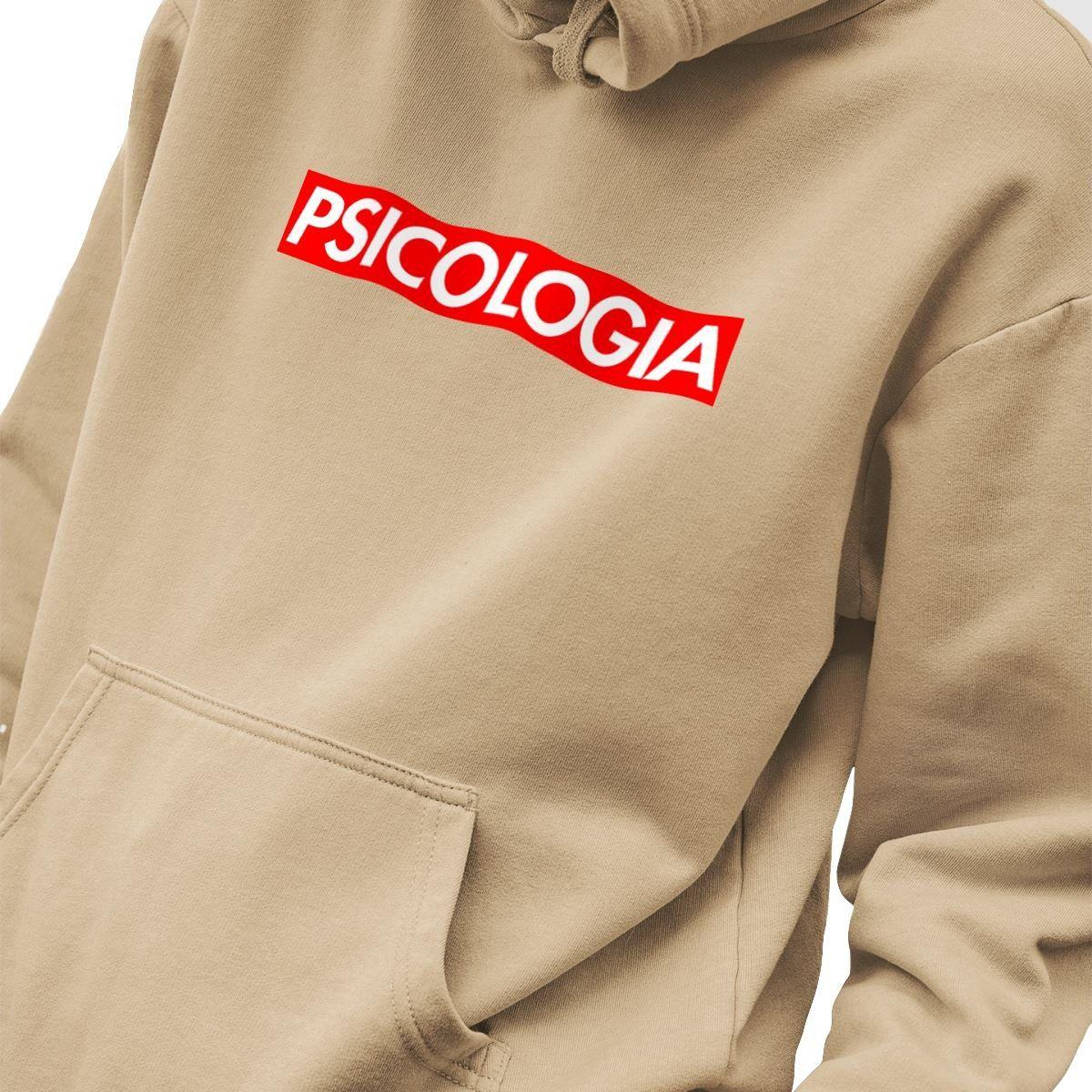 Blusa Moletom Masculino Estampado Suprem Psicologia em Algodão Fio