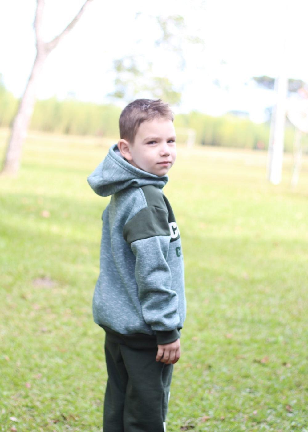 Blusa moletom masculino infantil recorte Cia da Malha Conjunto