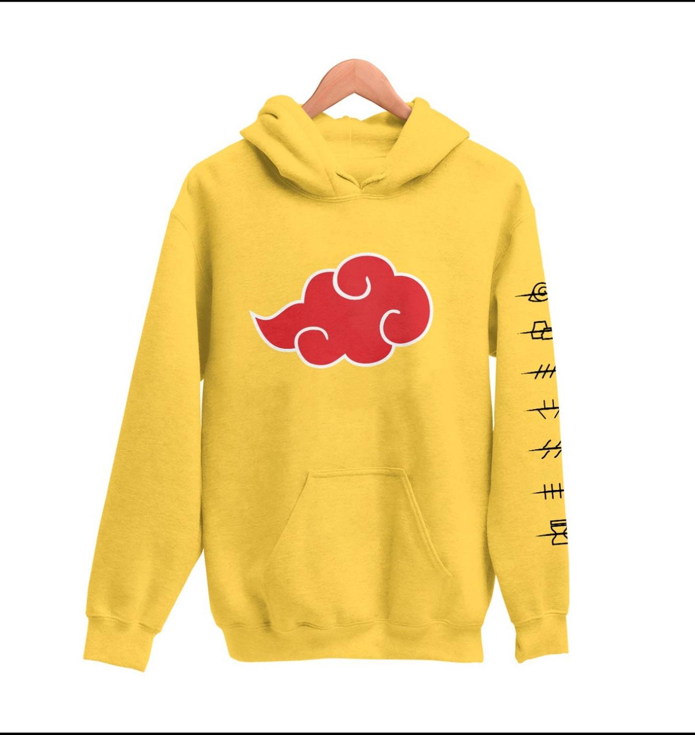 naruto moletom com capuz cotton