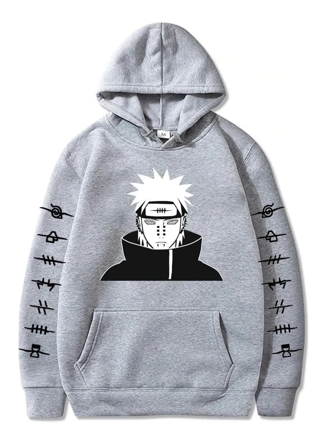 pain naruto moletom com capuz