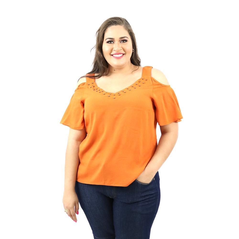 blusa plus size viscose