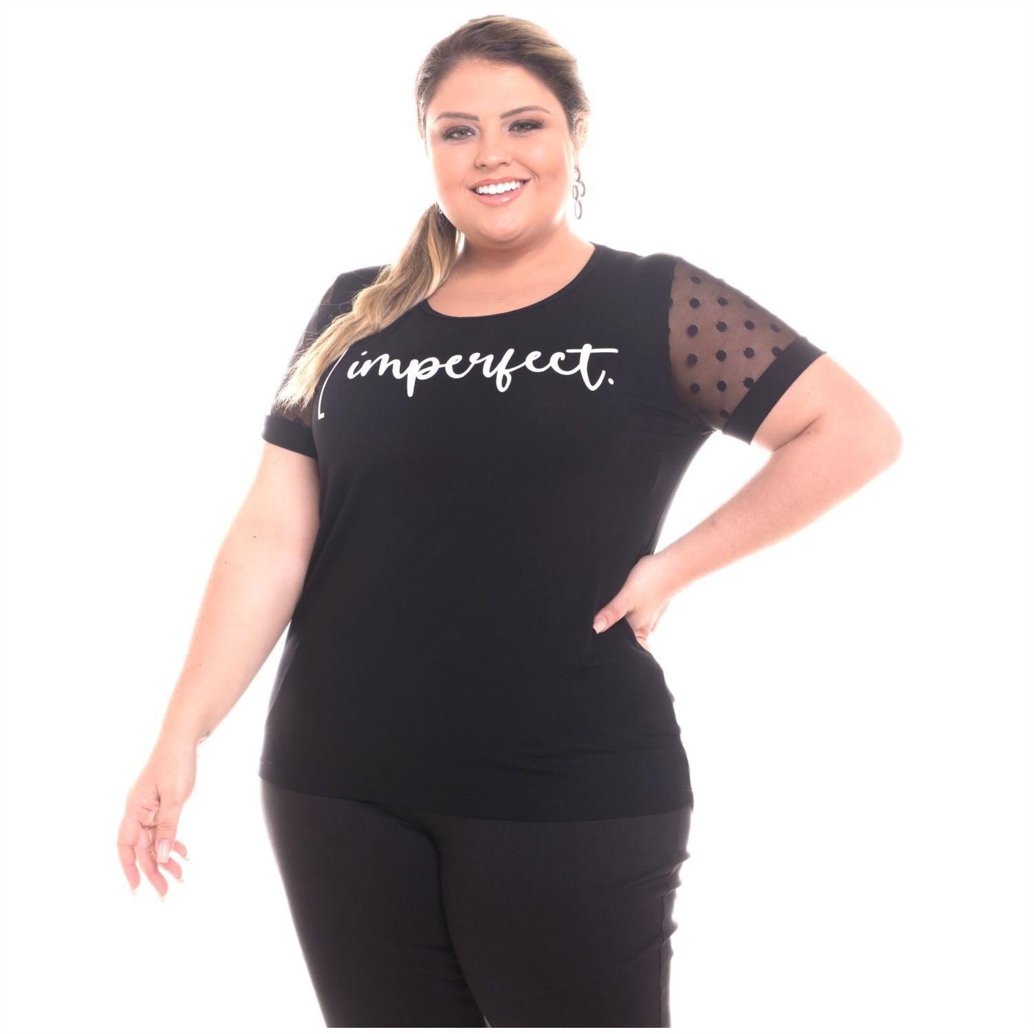 blusas básicas plus size