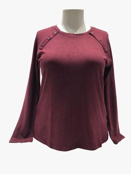 blusa meia estação plus size