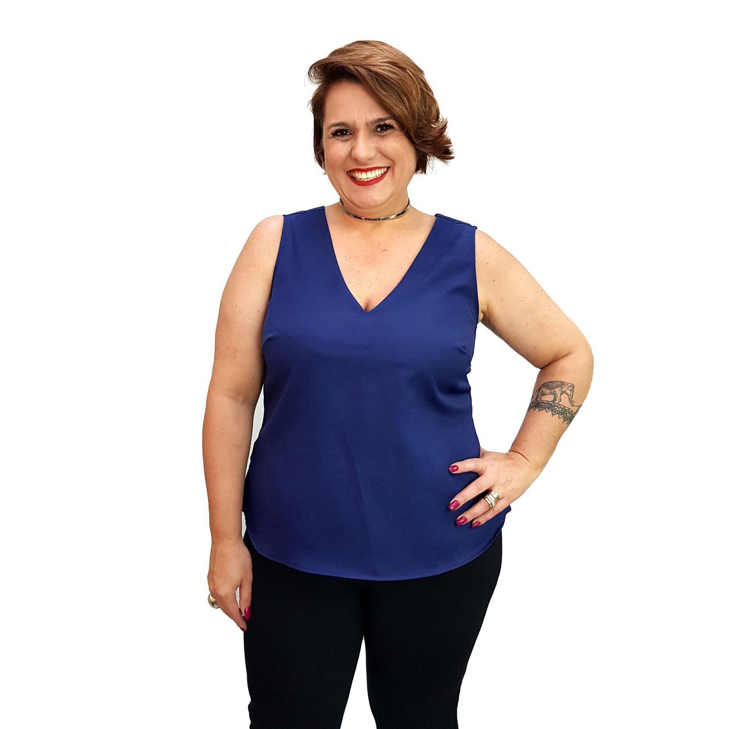 modelo blusa plus size