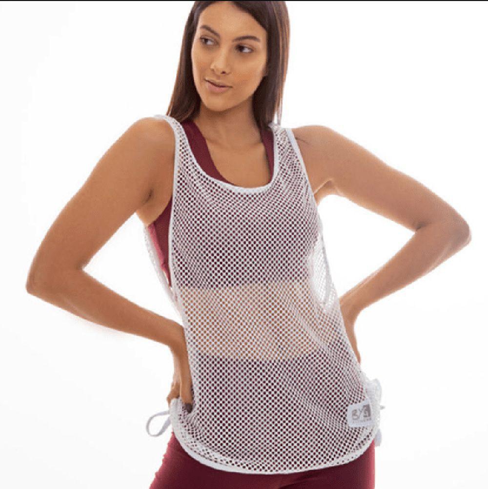 blusa transparente academia