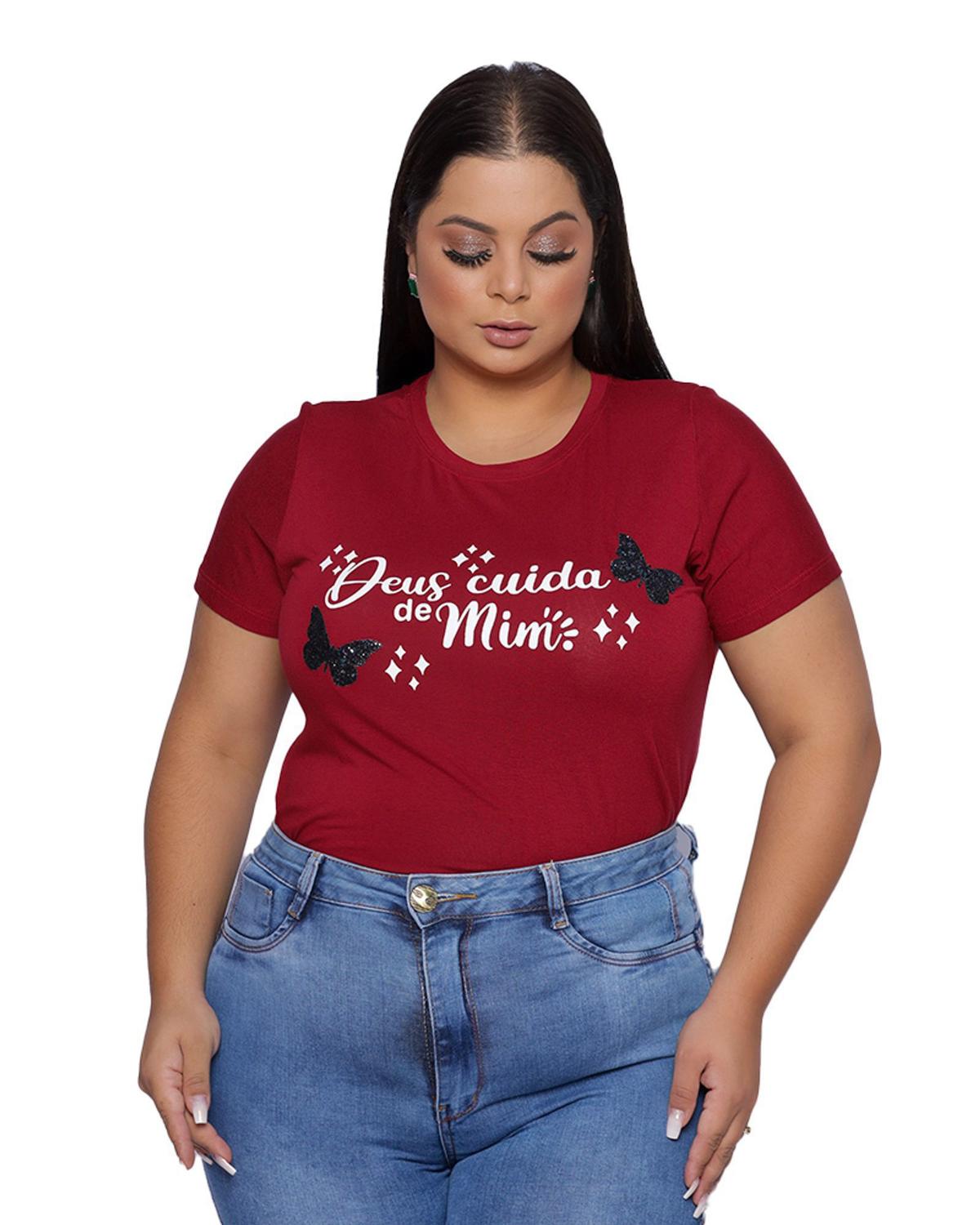 plus size red tshirt