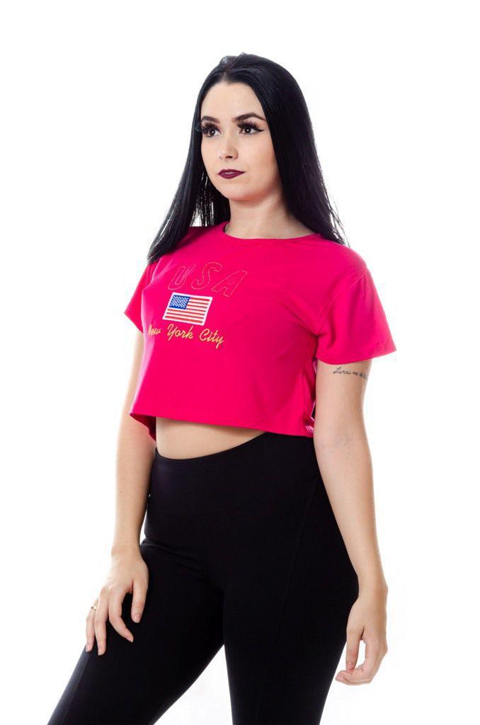 blusa cropped bordado