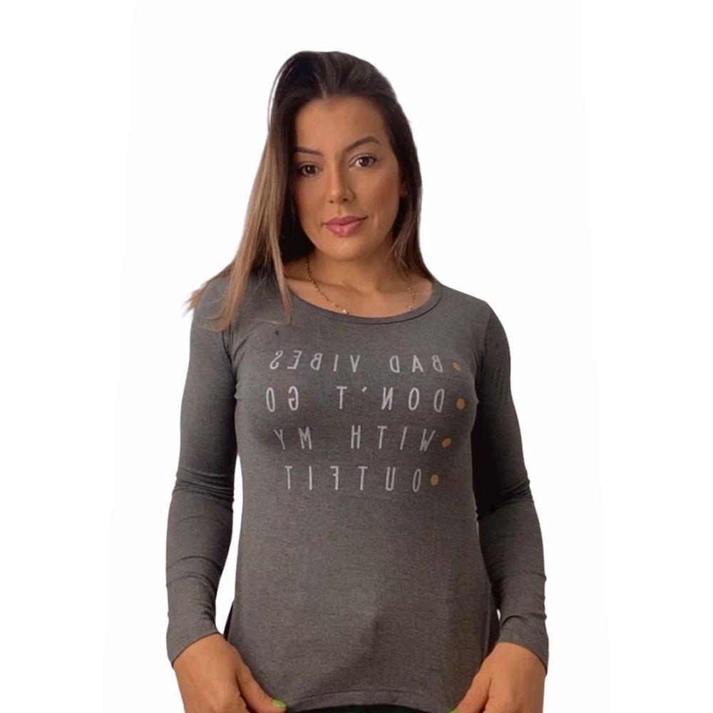 blusa viscose manga longa