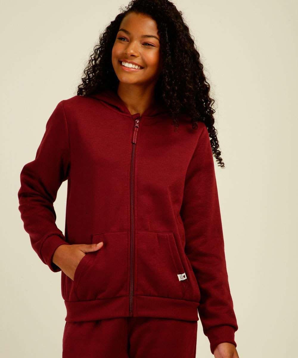 red ugg moletom com capuz