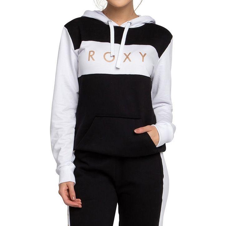 roxy white moletom com capuz
