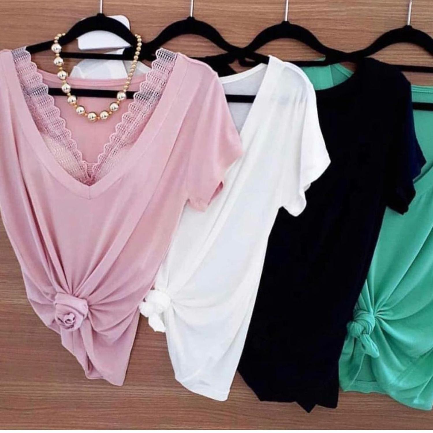 blusa podrinha com top de renda