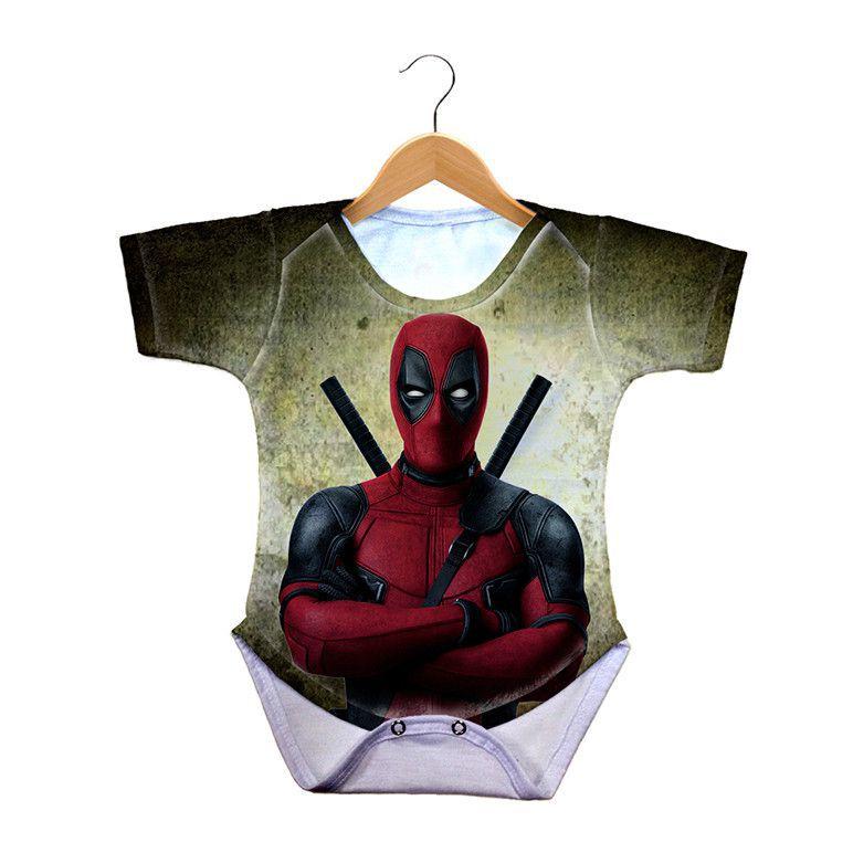 Body Bebe Deadpool Stare 429k Body Para Bebes Magazine Luiza