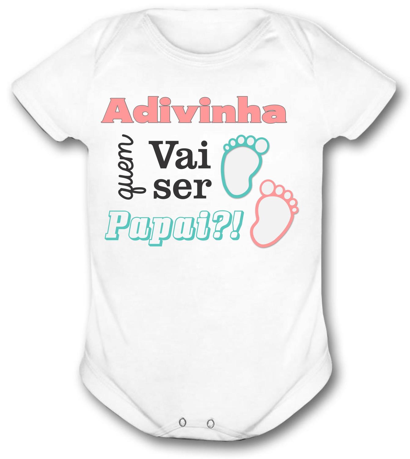 Body Bebe Personalizado Adivinha Quem Vai Se Papai Infantil Vidape Outros Moda E Acessorios Magazine Luiza