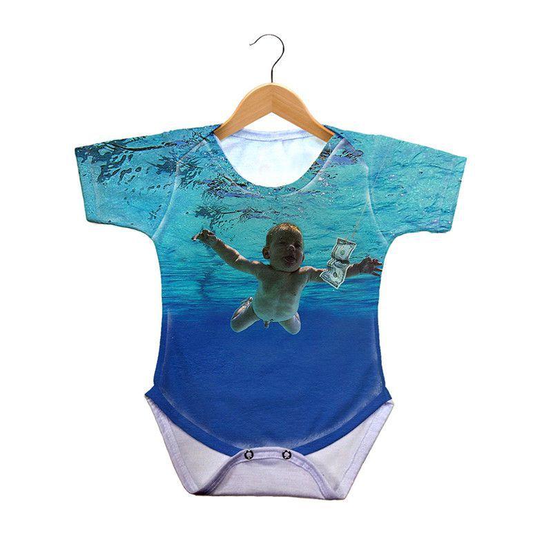 Body Bebe Rock Nirvana Nevermind 429k Body Para Bebes Magazine Luiza