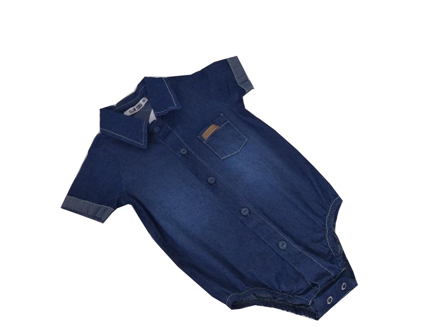 Body Camisa Jeans Bebe Com Gola E Um Bolsinho Charmoso Clube Zero Body Para Bebes Magazine Luiza