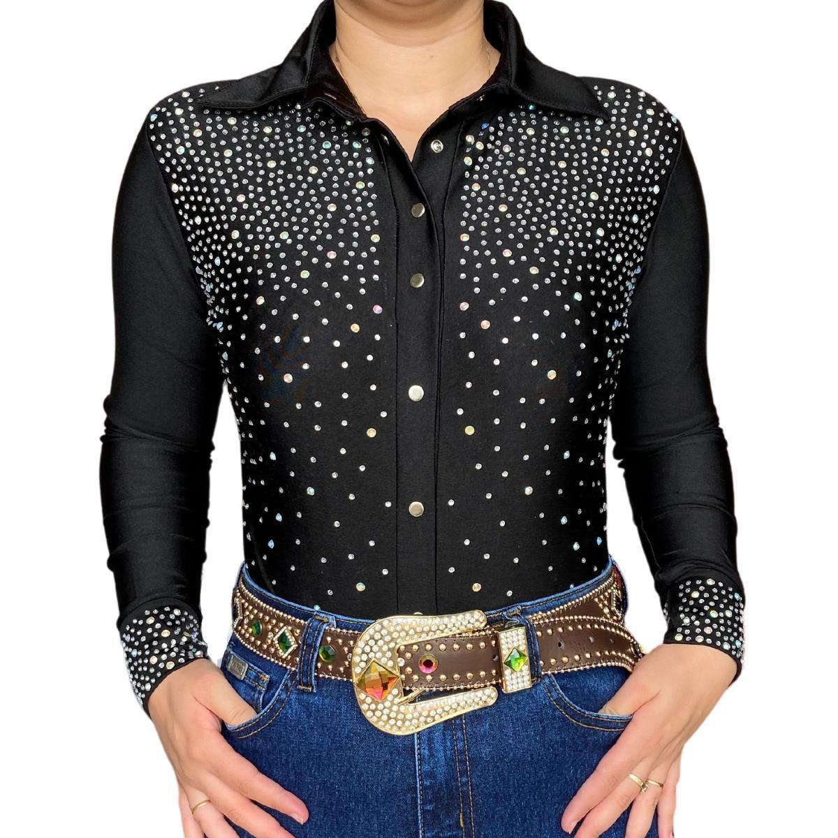 Camisa Feminina Roupas Femininas Country Estilo Cowboy Feminino