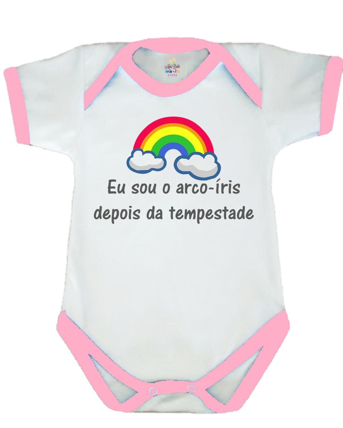 Body Eu Sou O Arco Iris 003 Meu Bebe Arco Isris Store Body Para Bebes Magazine Luiza