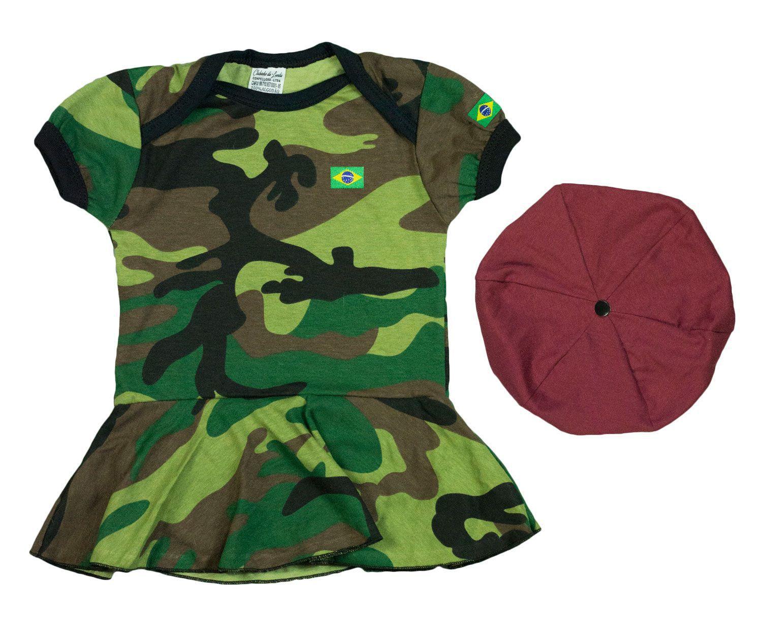 saia com estampa do exercito