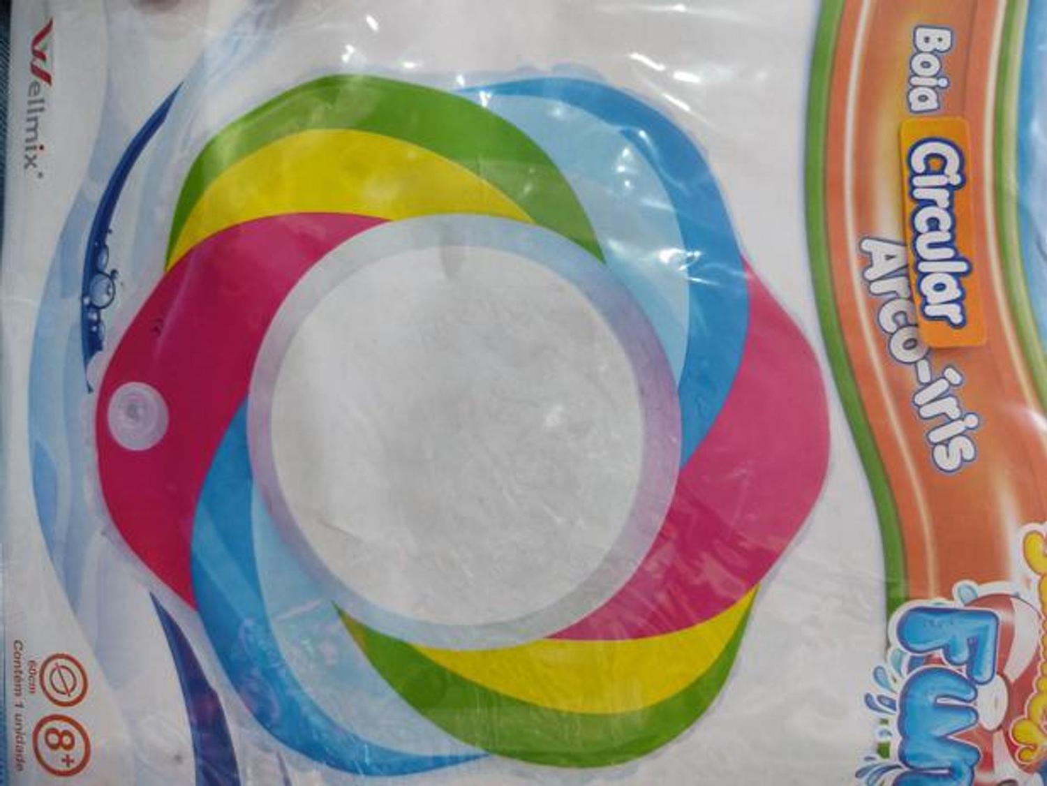 Boia De Cintura Arco Iris 60 Cm Wellmix Boia Para Piscina Magazine Luiza