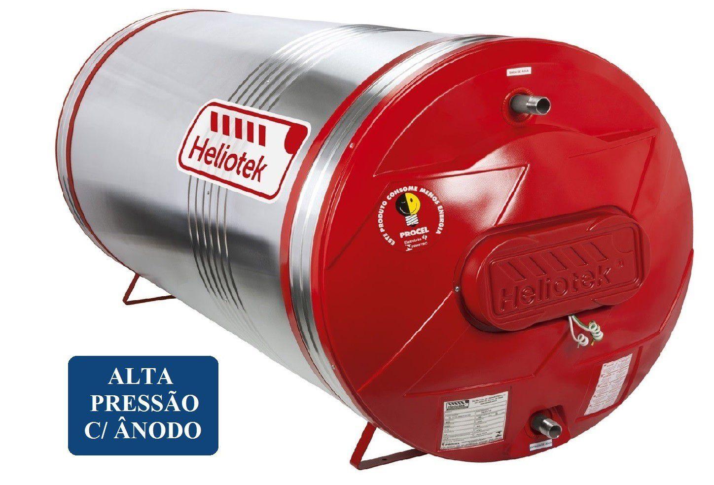 Boiler 200 Litros Alta Pressão com ânodo Heliotek MKPA Boiler Solar