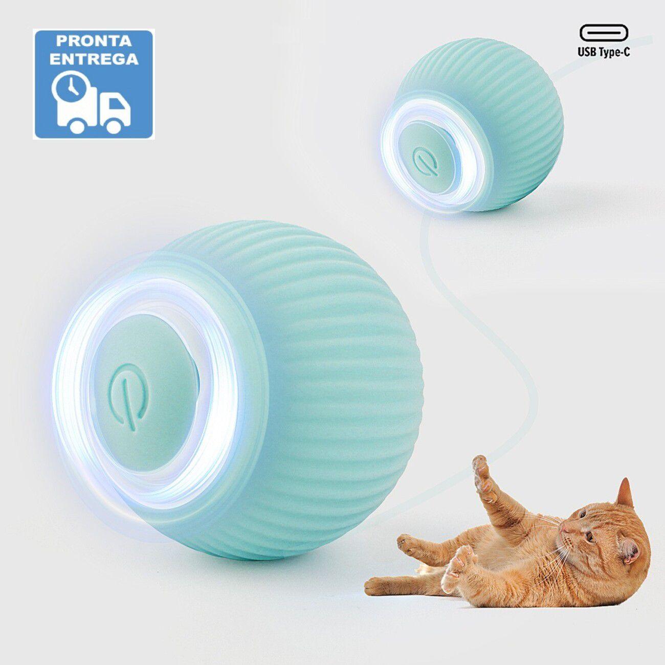 Venda Interativa do gato de brinquedo auto elétrico bola girando jogos de  gatos caçando exercício usb rolando pulando brinquedos presentes para o  filhote de cachorro crianças > Casa & Jardim 