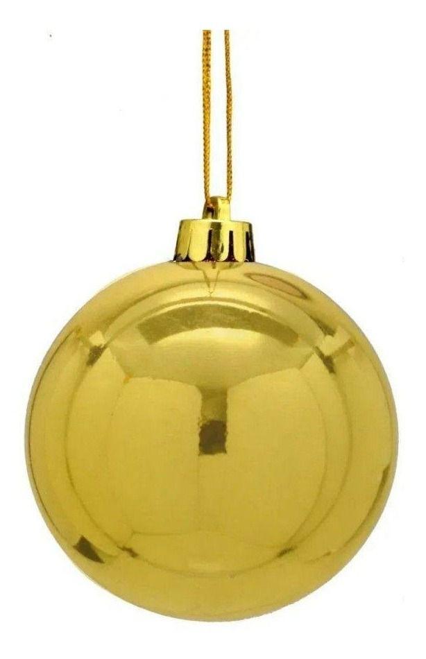 Bola de Natal 15cm Gigante Lisa dourada- Decoração Kit 15un - Lynx - Bola  de Natal - Magazine Luiza