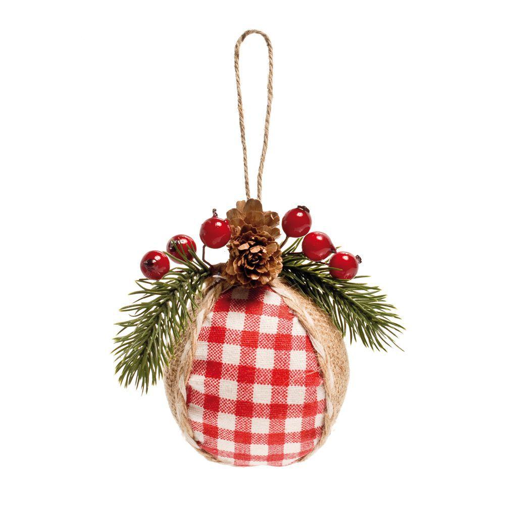 Bola Enfeite Árvore Natal Xadrez 10cm 1 Peça Vermelha Branca - Cromus -  Bola de Natal - Magazine Luiza