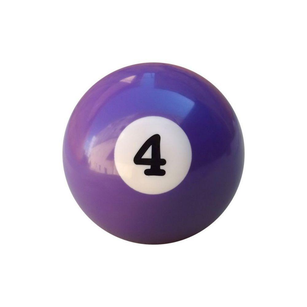 Bola Numero 4 Numerada Bilhar Sinuca Snooker 50mm Nova