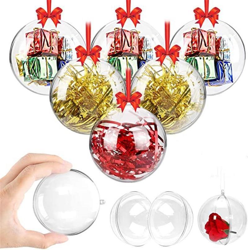 Bolas de Natal Transparente Acrílica para Personalizar 10UN - Cromus - Bola  de Natal - Magazine Luiza
