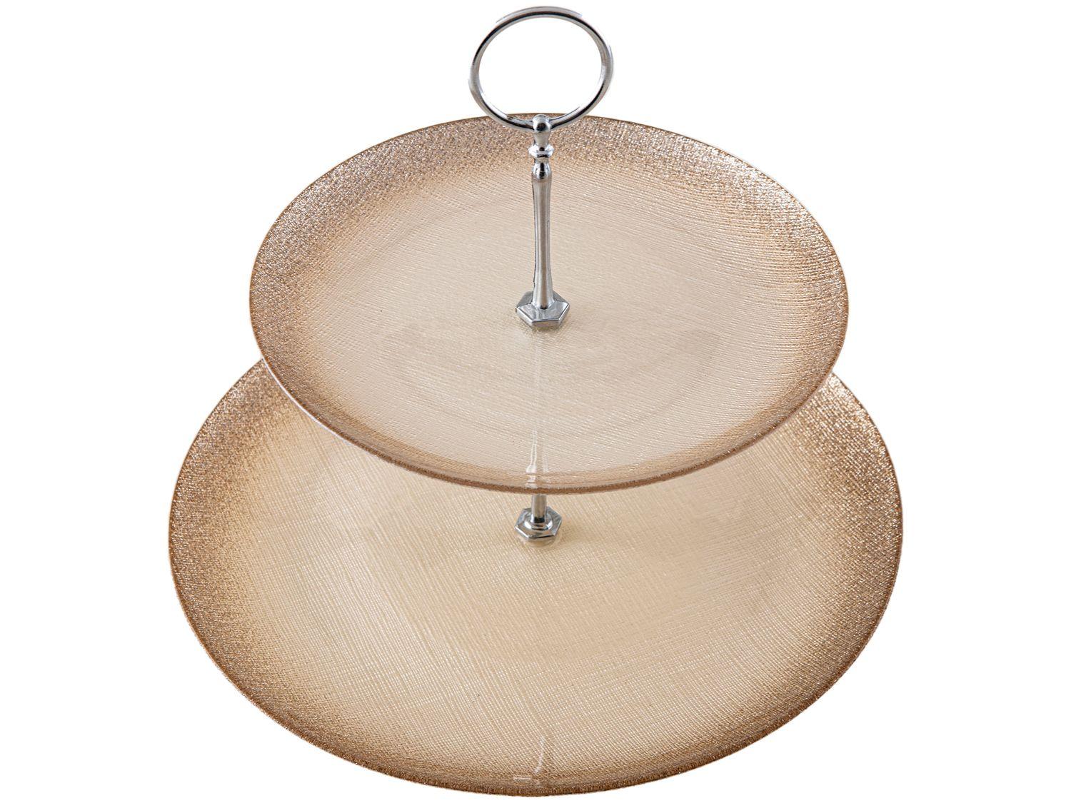 Boleira de Vidro Nell Gold 29cm