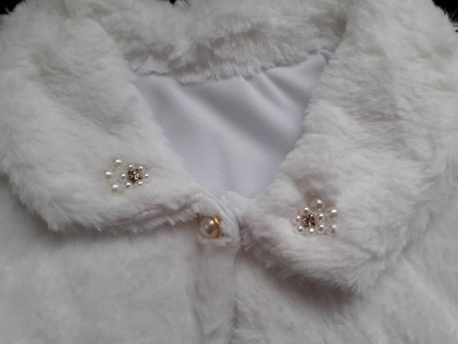 Bolero Pele Branco Batizado Bebe Menina 3 6 Meses Ranna Bebe Casaco E Jaqueta Para Bebes Magazine Luiza