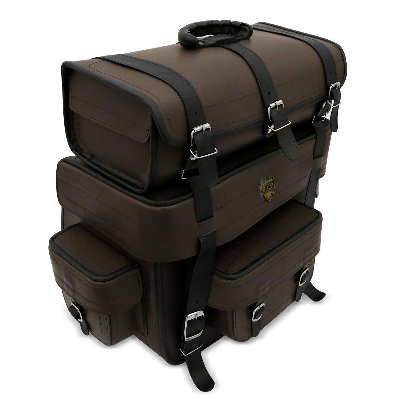 sissy bar bolsa harley