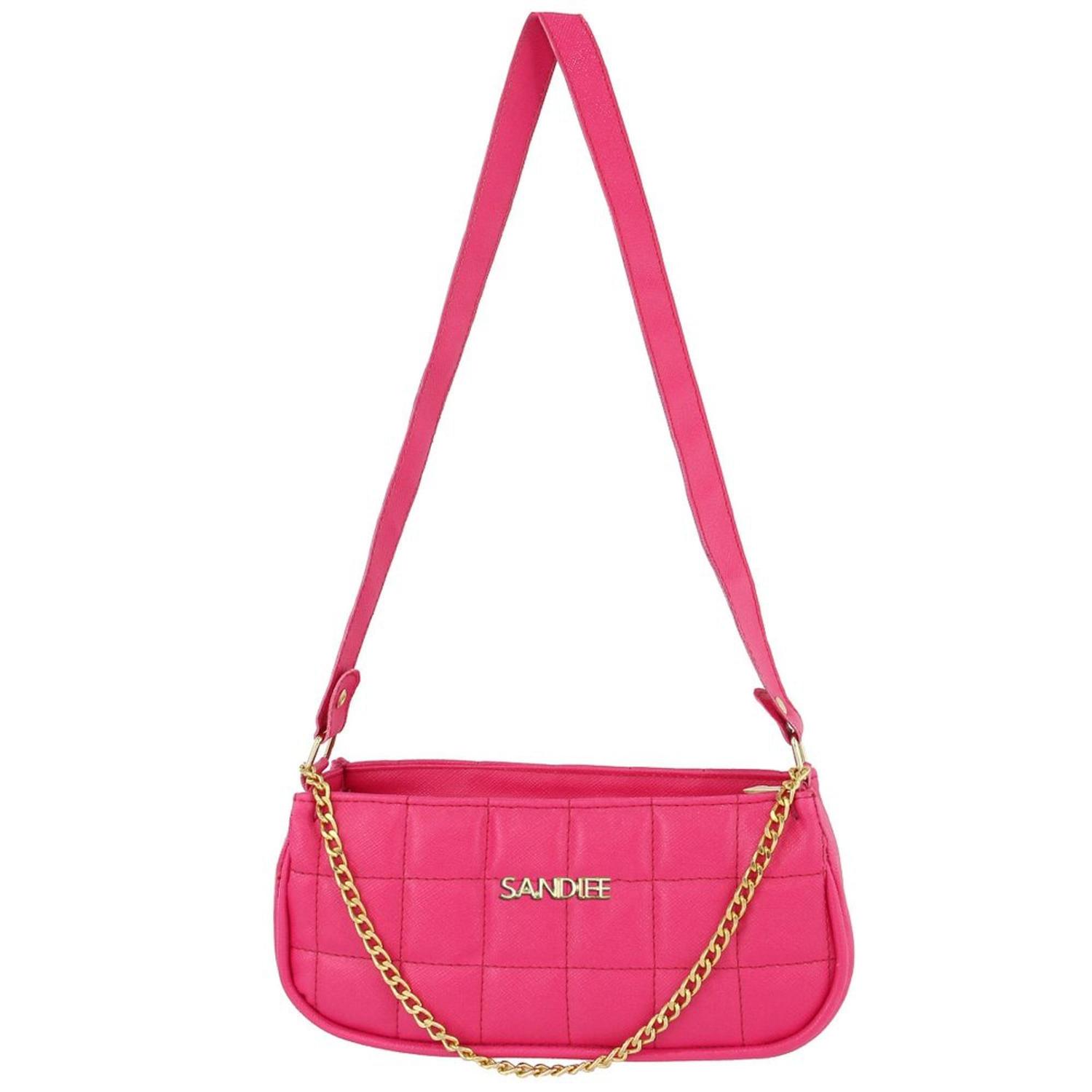 pink designer mini bolsa