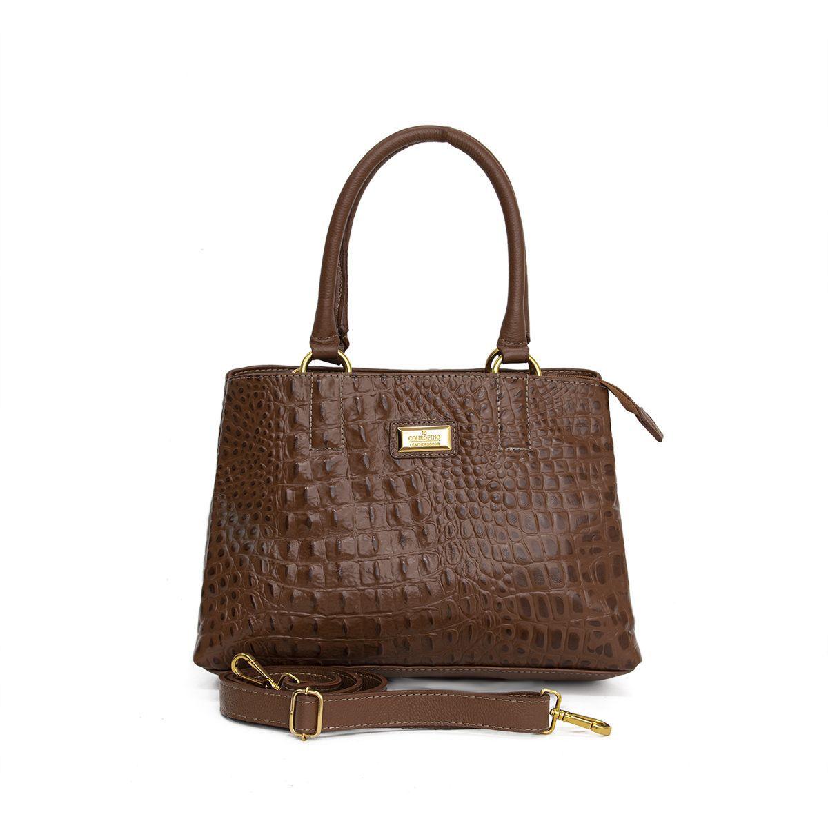 croc textured bolsa