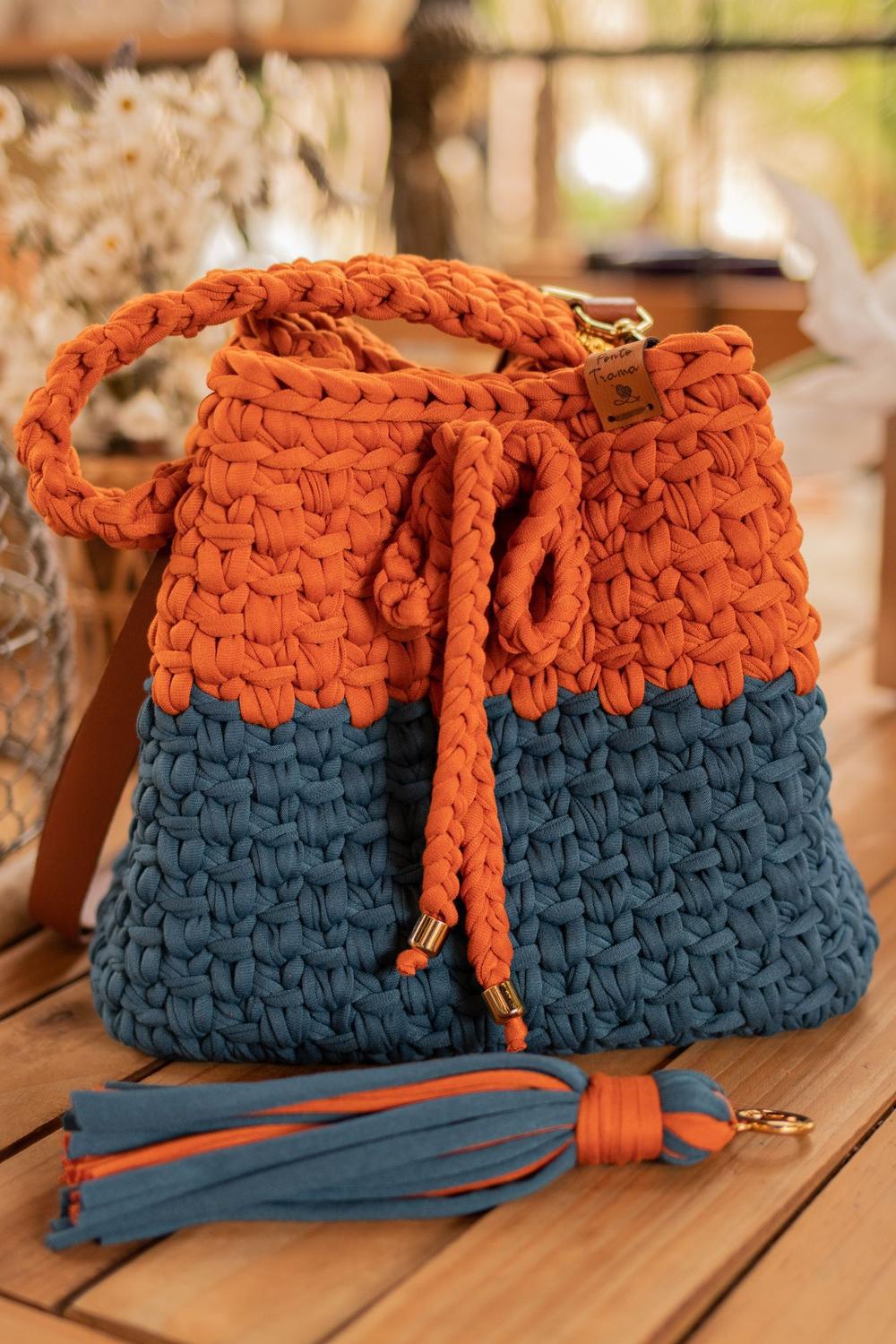 crochet santa bolsa