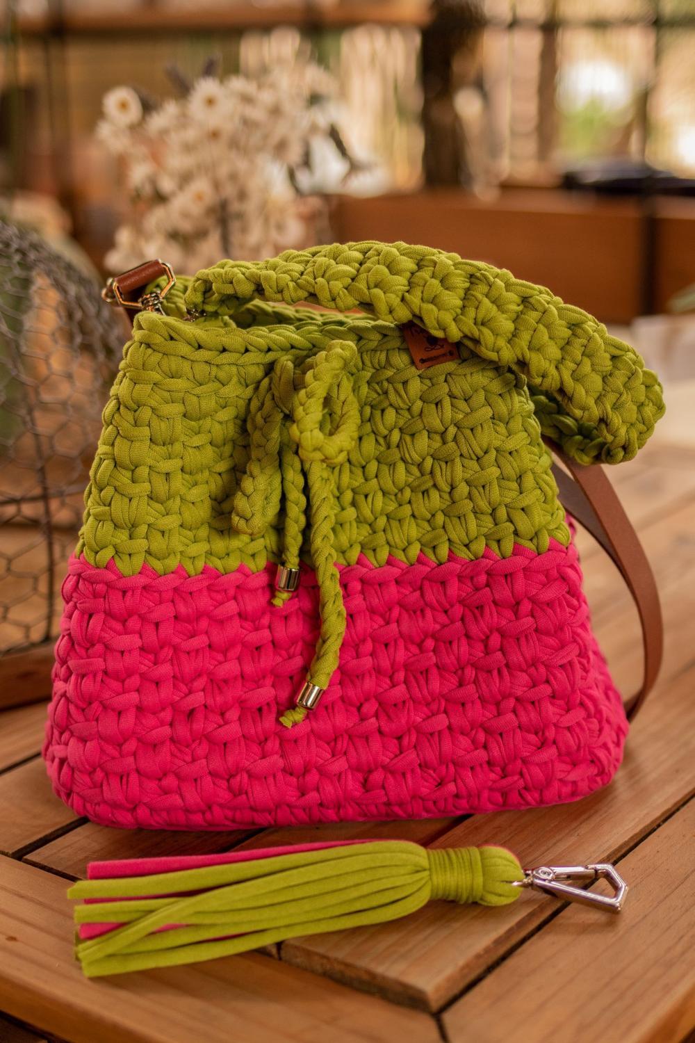 crochet santa bolsa
