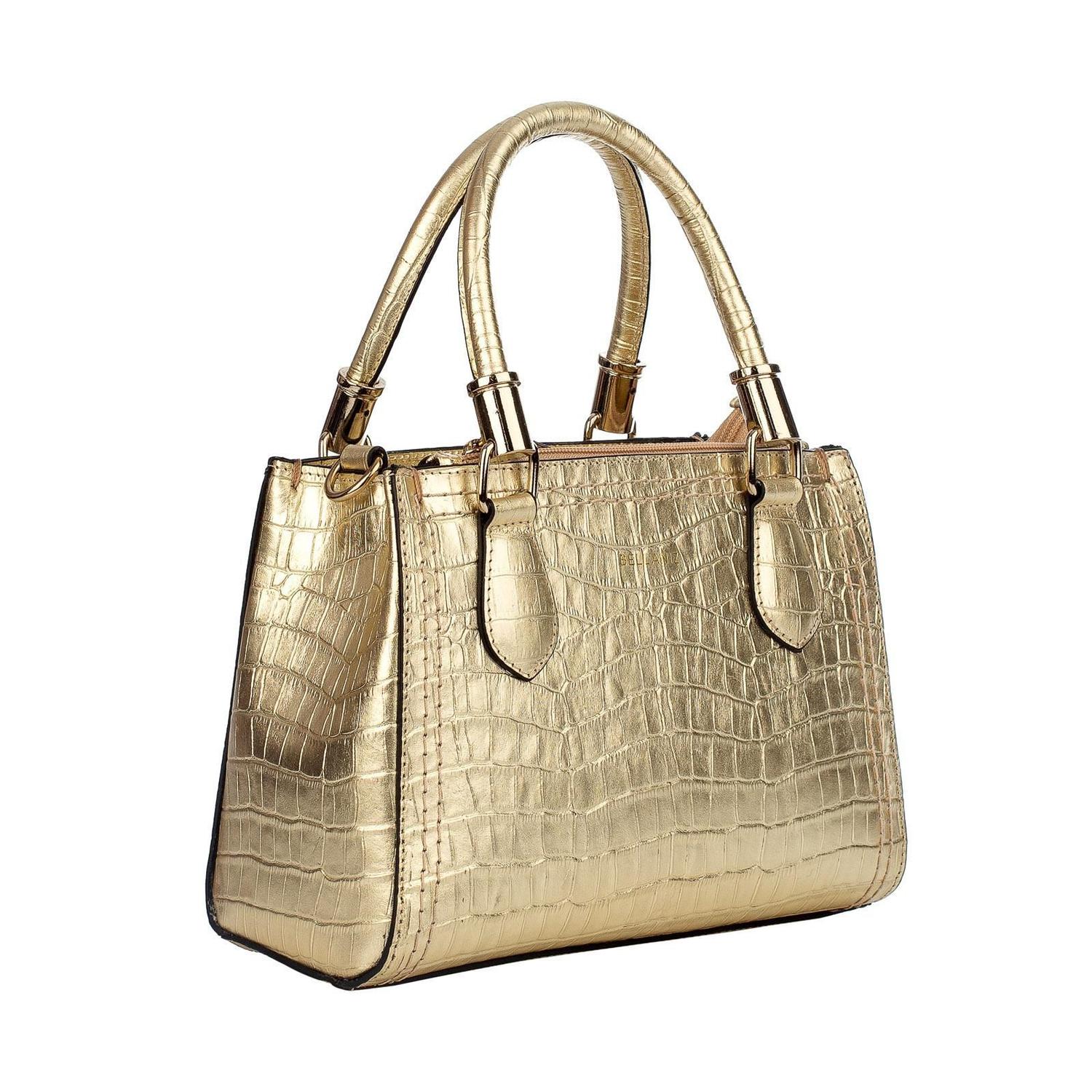 Bolsa de couro pequena Andressa dourada Feminino - Bellaniz - Bolsas e  Acessórios - Magazine Luiza