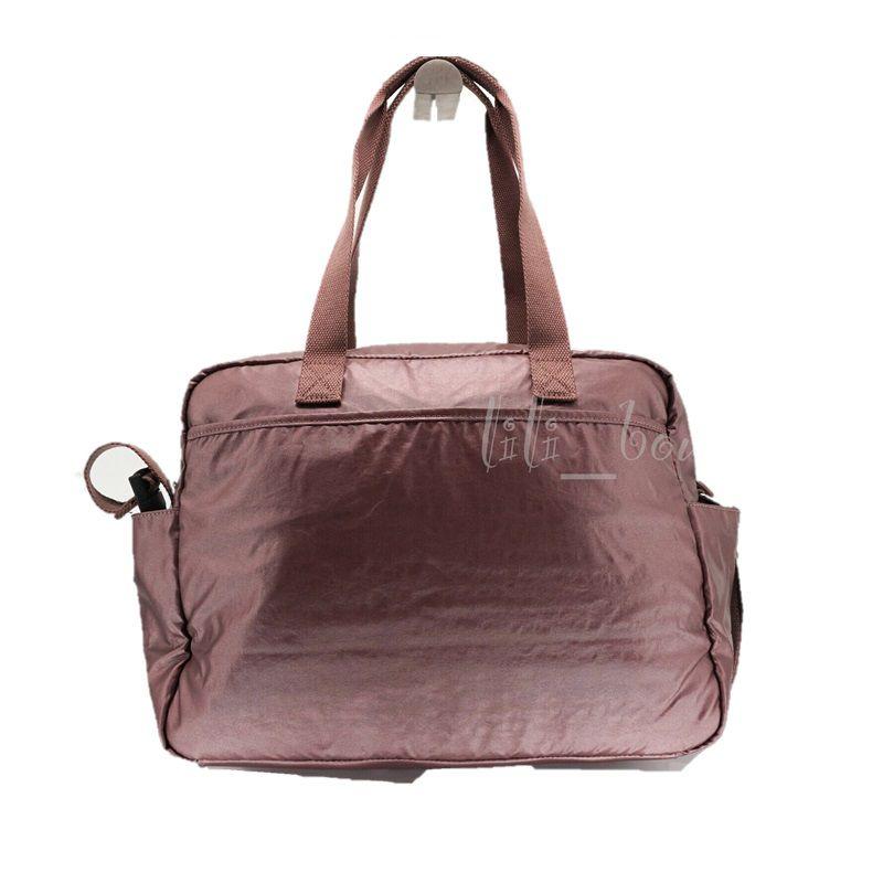 Bolsa de Maternidade Kipling Popper Marroon Metalica Bolsa Maternidade Magazine Luiza