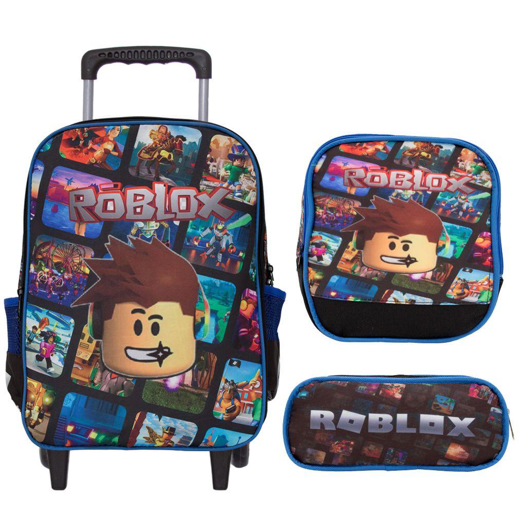 Conjunto De Mochila Escolar E Lancheira Para Estudantes Roblox