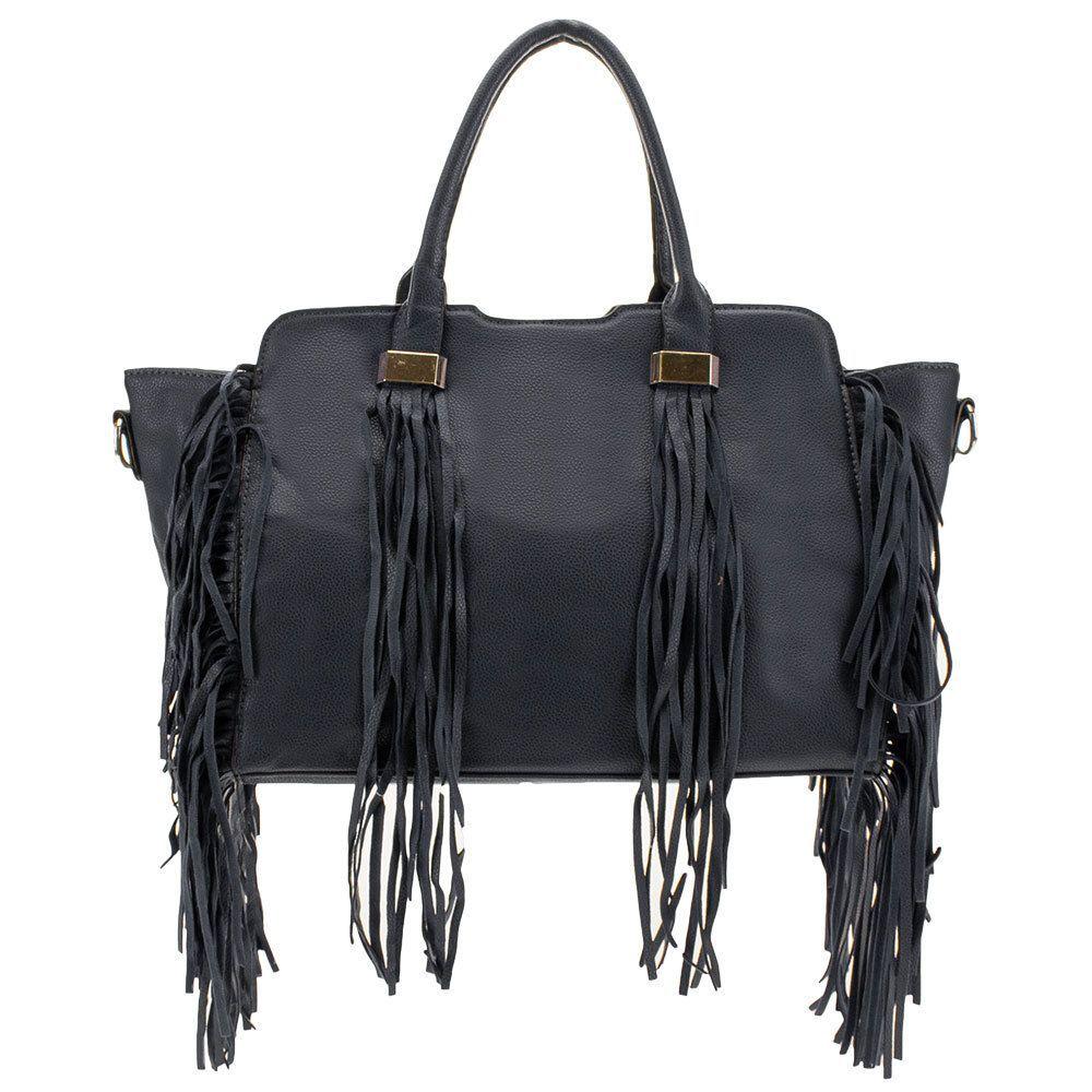 grey suede handbolsa