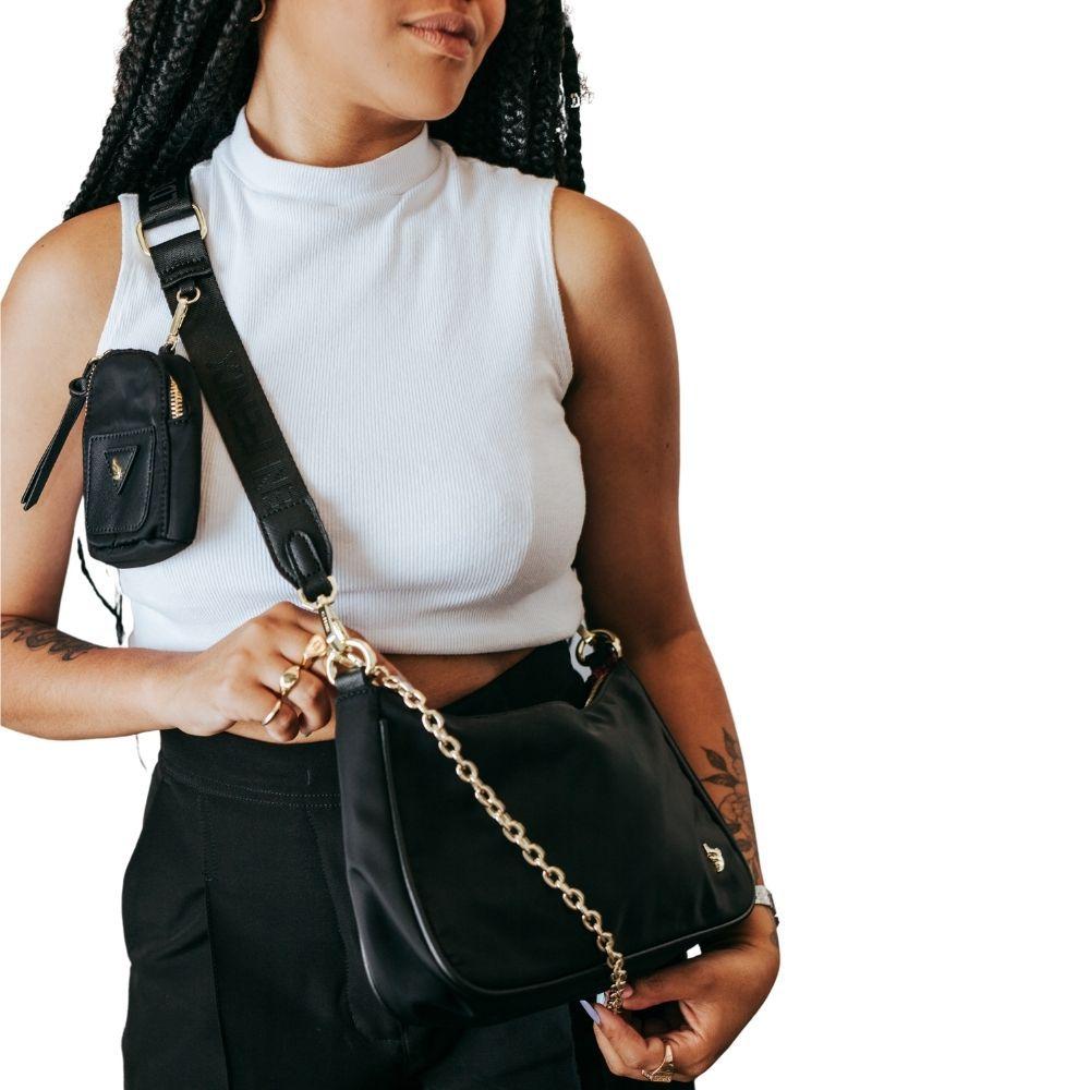 falabella flap belt bolsa