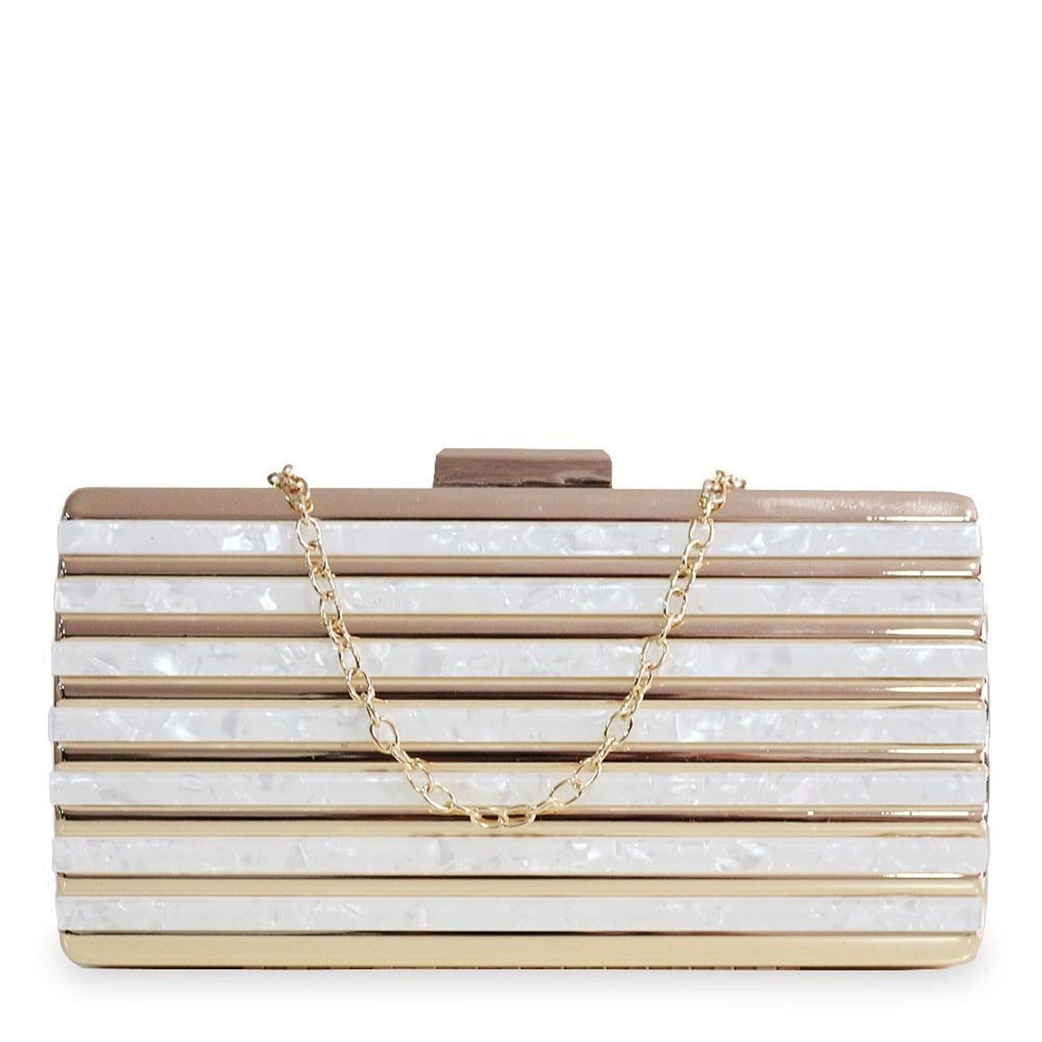 clutch dourada festa