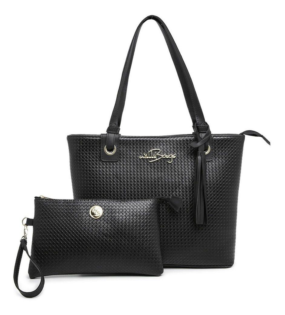 black compartment bolsa