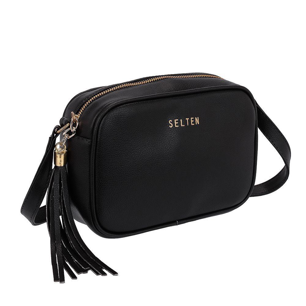 Bolsa Feminina Lateral Pequena Alça Transversal Regulavel Selten Preta -  Bolsas e Acessórios - Magazine Luiza