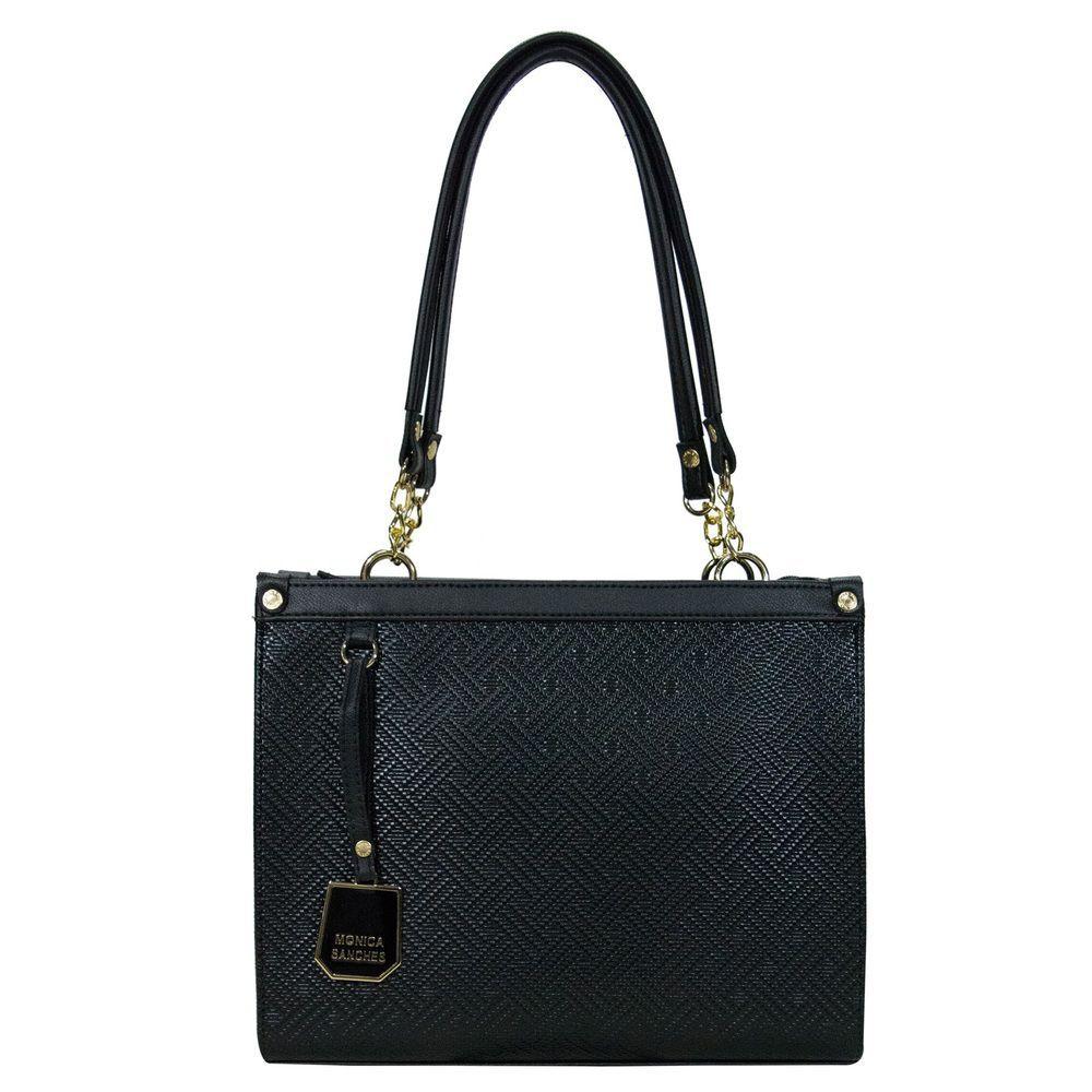Bolsa monica sanches preta Clearance