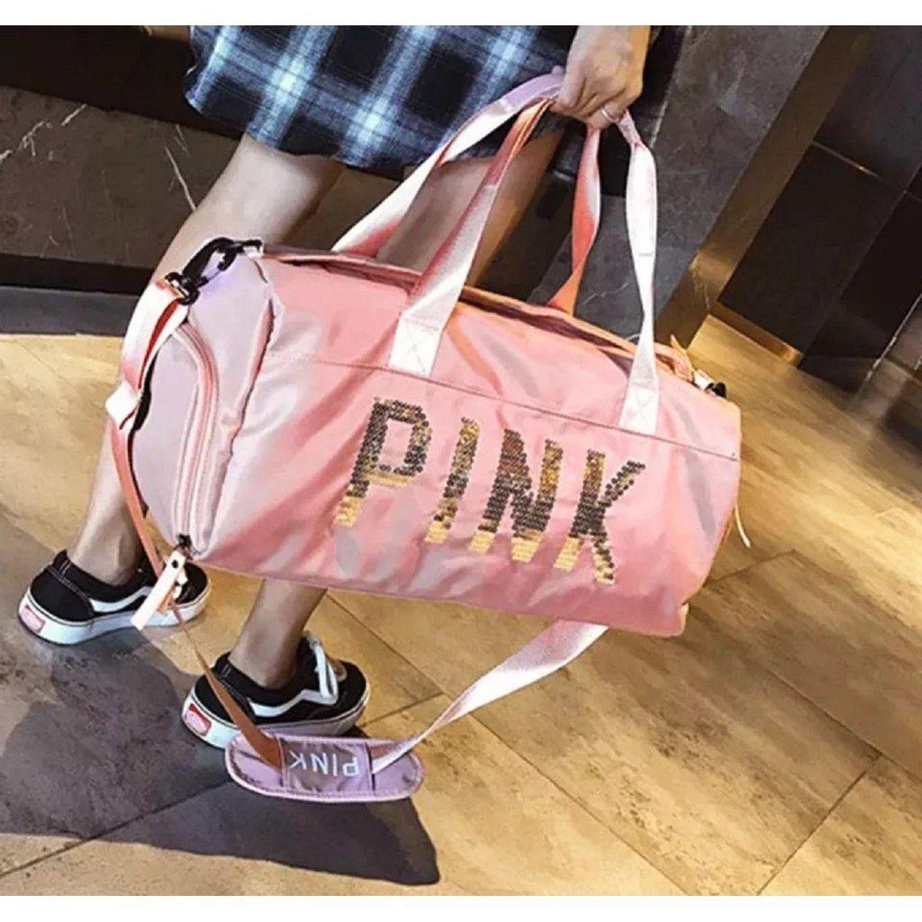 pink carry bolsa