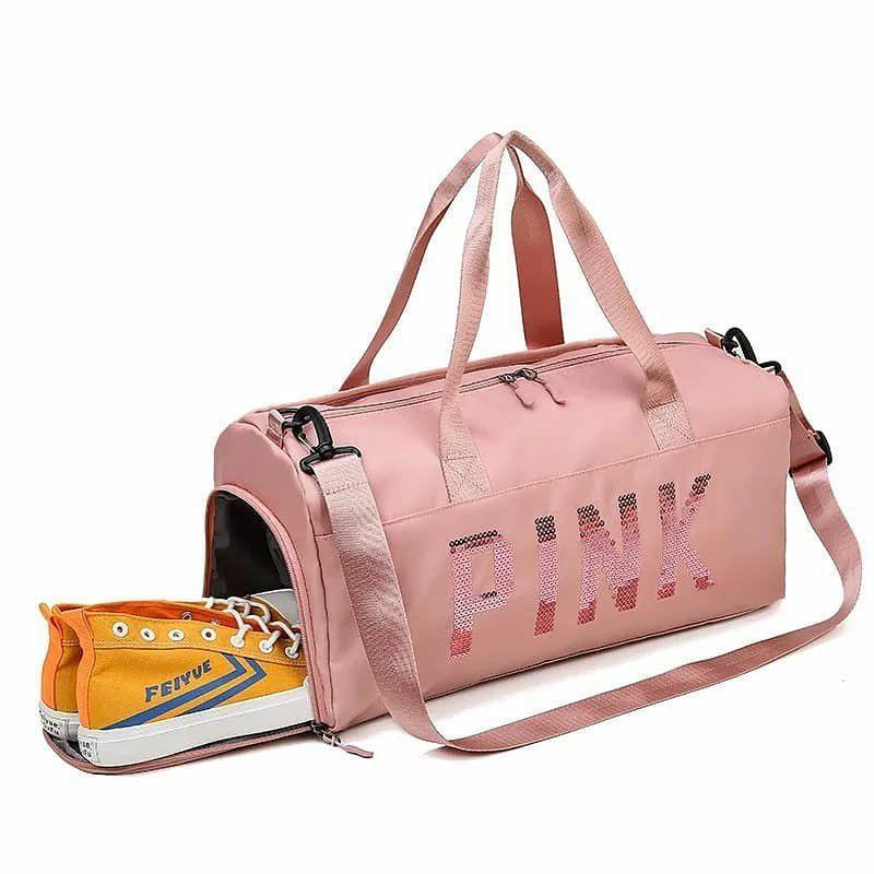 small pink gym bolsa