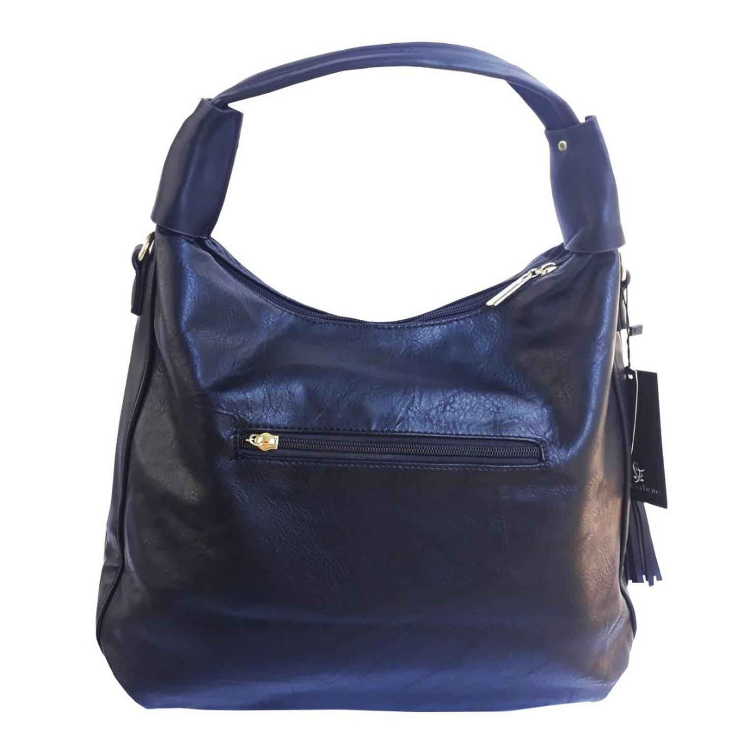 navy leather bolsa strap