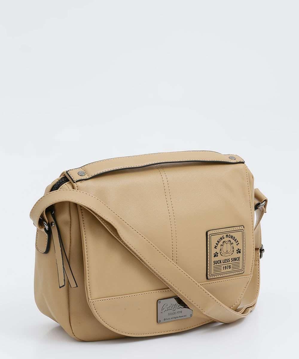 Bolsa feminina transversal recorte garfield Clearance